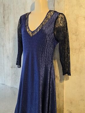 Komarov Blue Lace 2-Piece Dress Set NWT – Size L